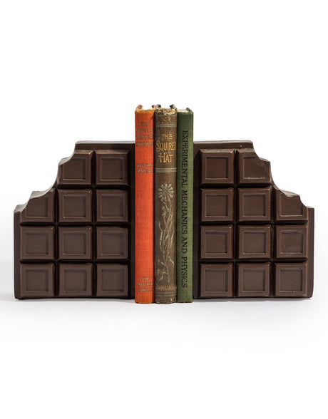 Set of Chocolate Bars Bookends - TPR121