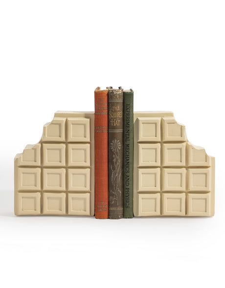 Set of White Chocolate Bars Bookends - TPR123