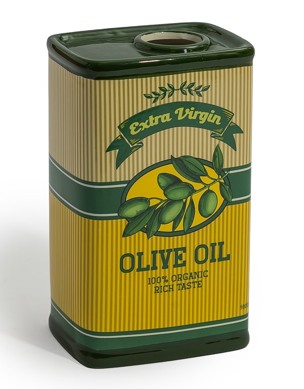 Retro Olive Oil Drum Ceramic Vase - CRT165