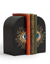 Pair of Embossed "Sunburst Eye" Bookends - CRT167