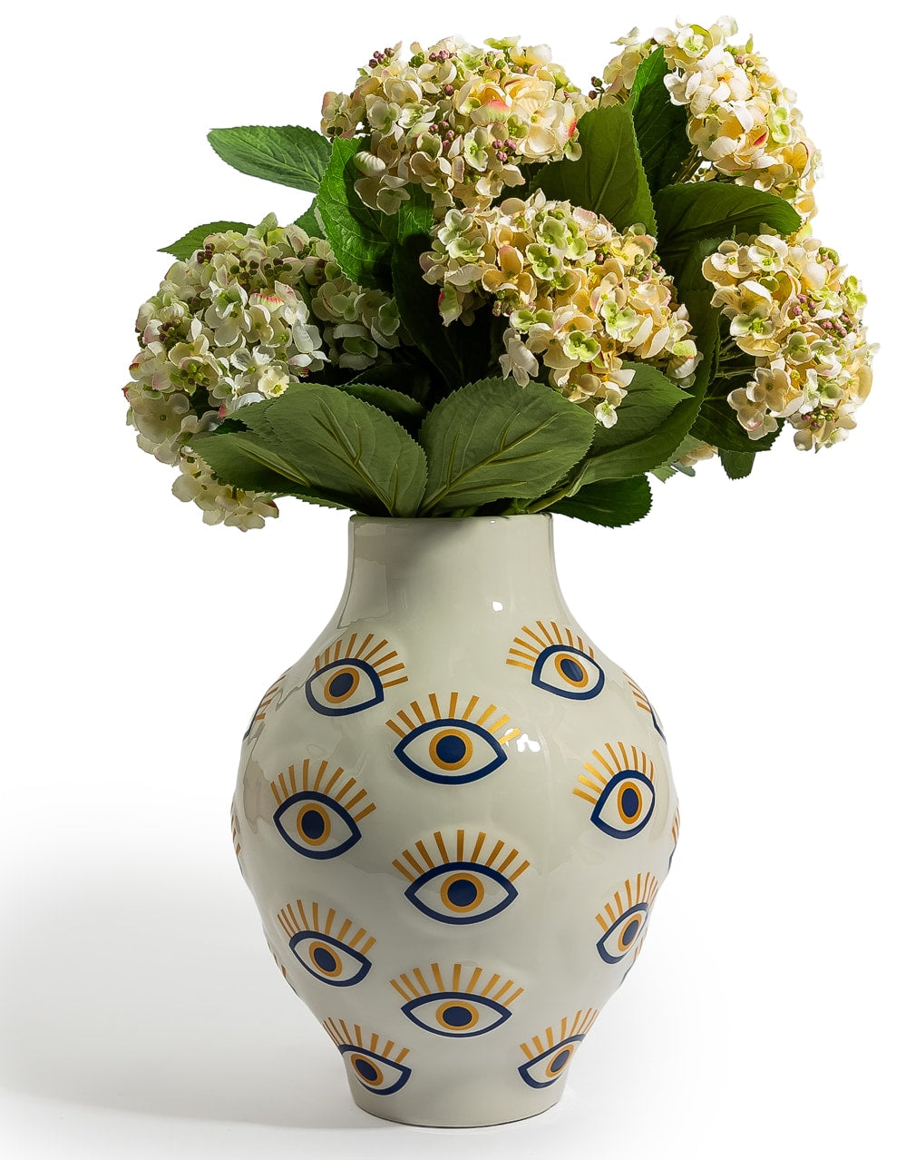 Large Ceramic Multi "Nazar" Eye Vase - CRT168