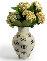 Large Ceramic Multi "Nazar" Eye Vase - CRT168