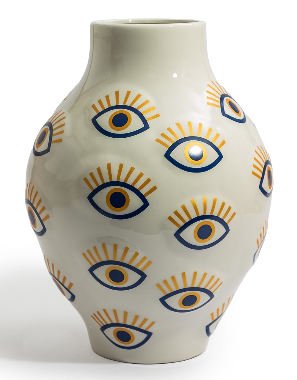 Large Ceramic Multi "Nazar" Eye Vase - CRT168