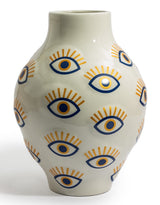 Large Ceramic Multi "Nazar" Eye Vase - CRT168