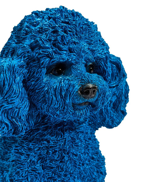 Electric Blue Poodle Ornament - BD203