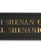 Black & Gold "Shenanigan" Wall Sign - RS117