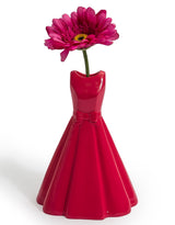Dark Pink Retro Dress Stem Vase - CRT157