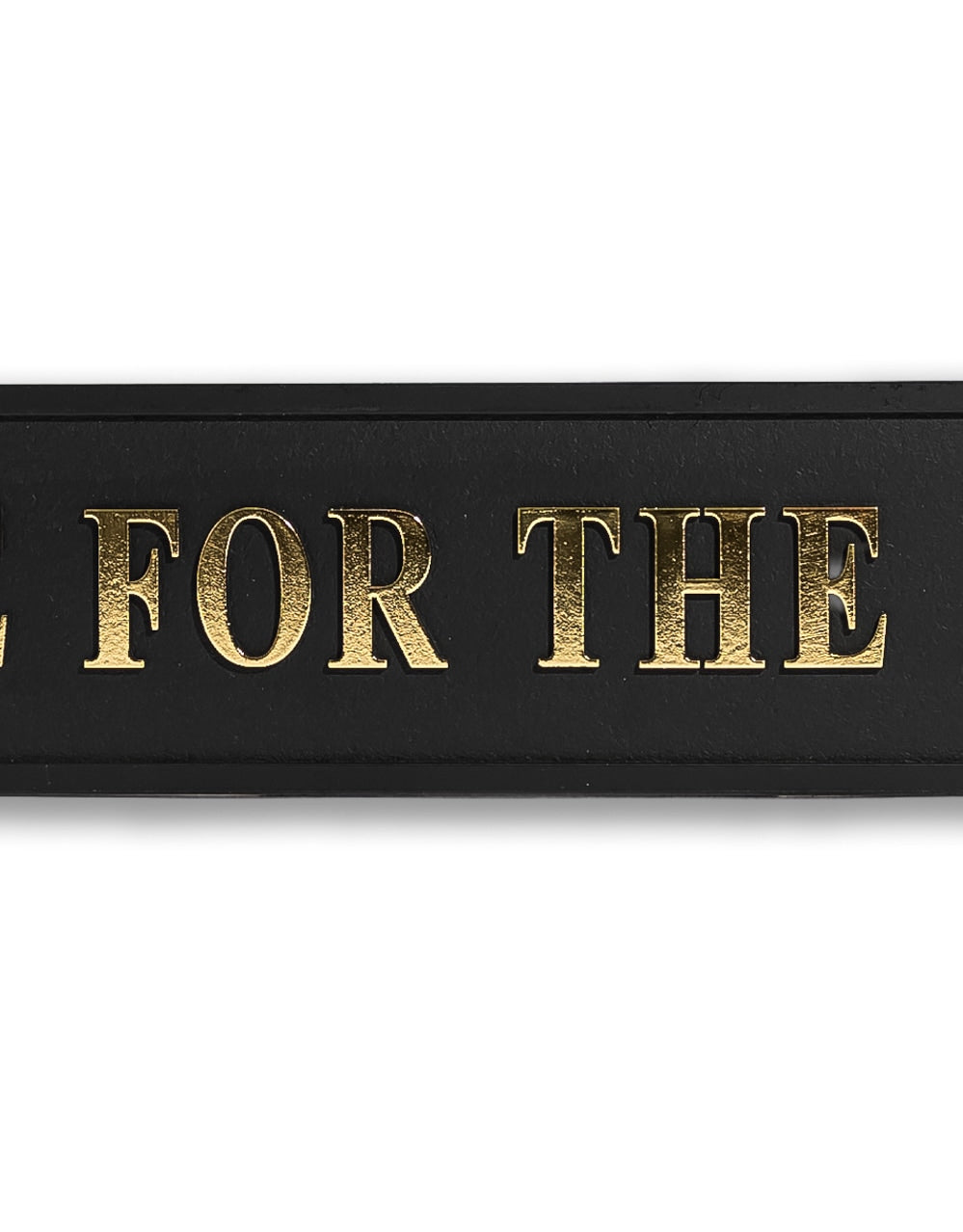 Black & Gold "One For The Road" Wall Sign - RS119