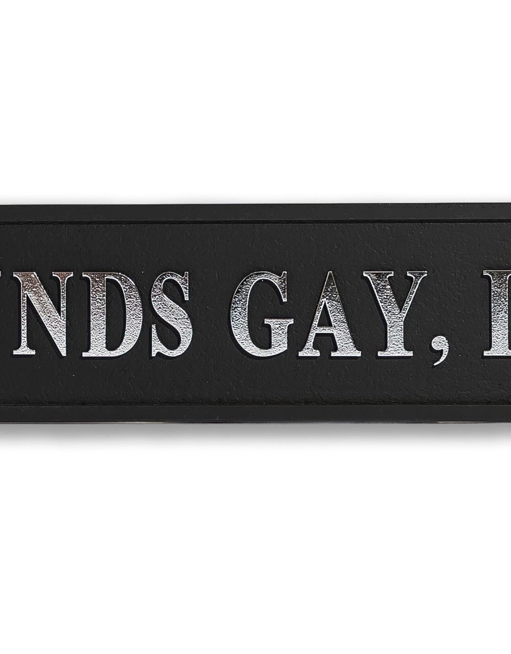 Black & Silver "Sounds Gay, I'm In" Wall Sign - RS125