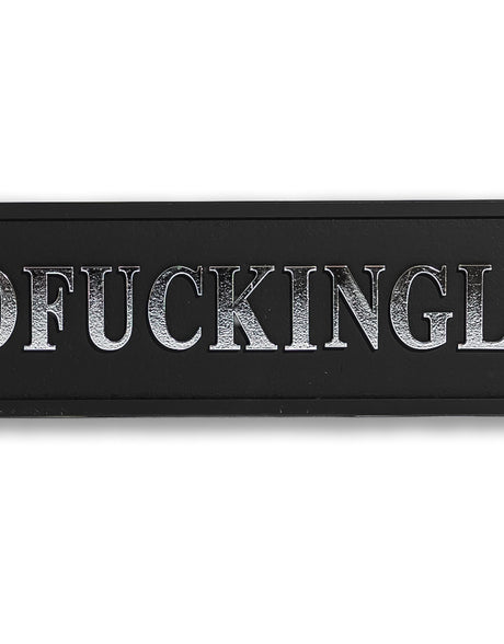 Black & Silver "Absofuckinglutely" Wall Sign - RS128