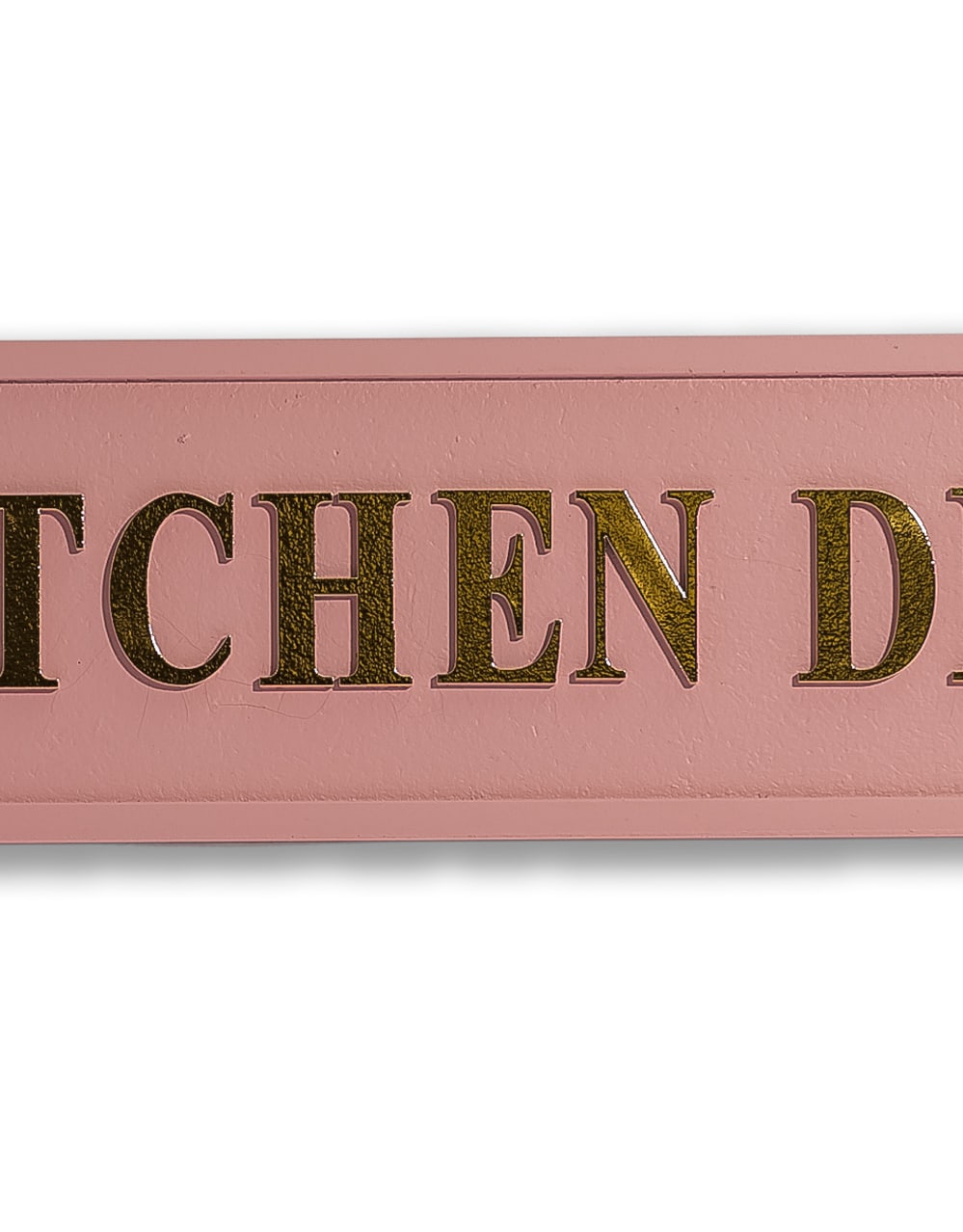 Pink & Gold "Kitchen Disco" Wall Sign - RS134