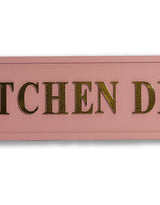 Pink & Gold "Kitchen Disco" Wall Sign - RS134