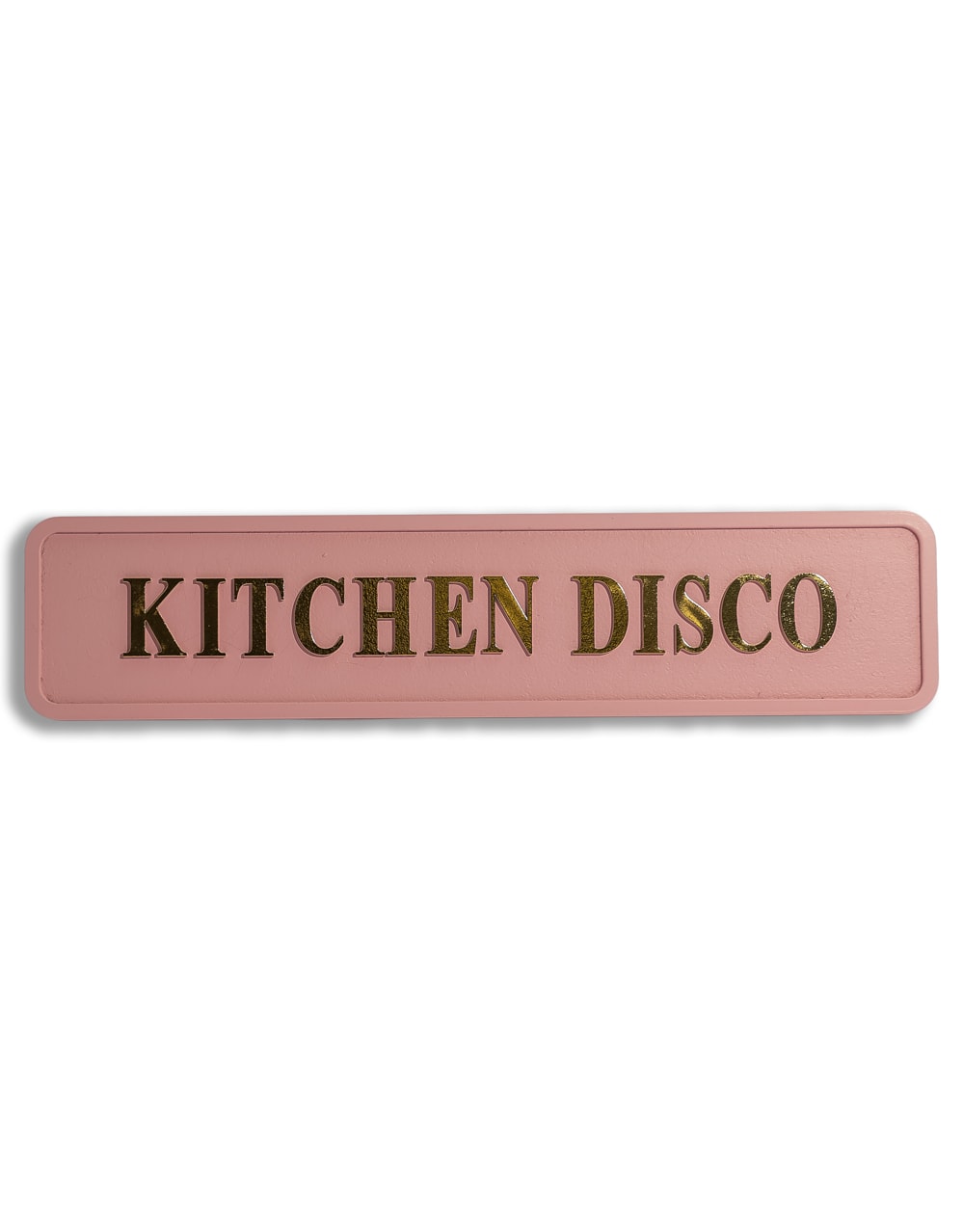 Pink & Gold "Kitchen Disco" Wall Sign - RS134