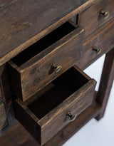 Rustic Wooden "Arundel" Multi-Drawer Console Table - LWS15