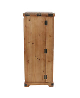 Rustic Slatted Wood Fold-Out Bar Cabinet - RFB42