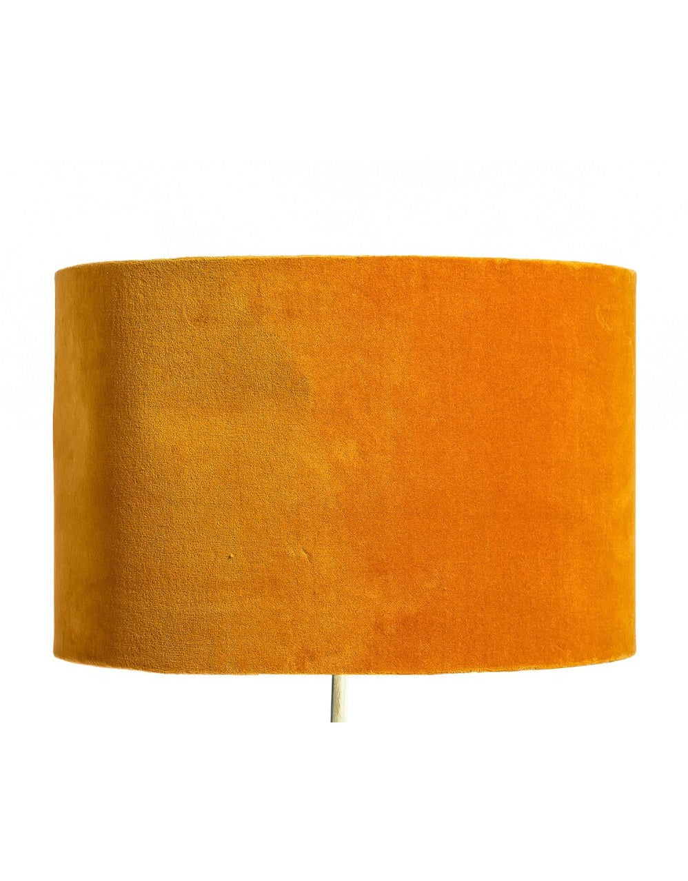 Yellow Ochre 40cm Velvet Cylinder Shade w/ Gold Inner Lining - LNS12