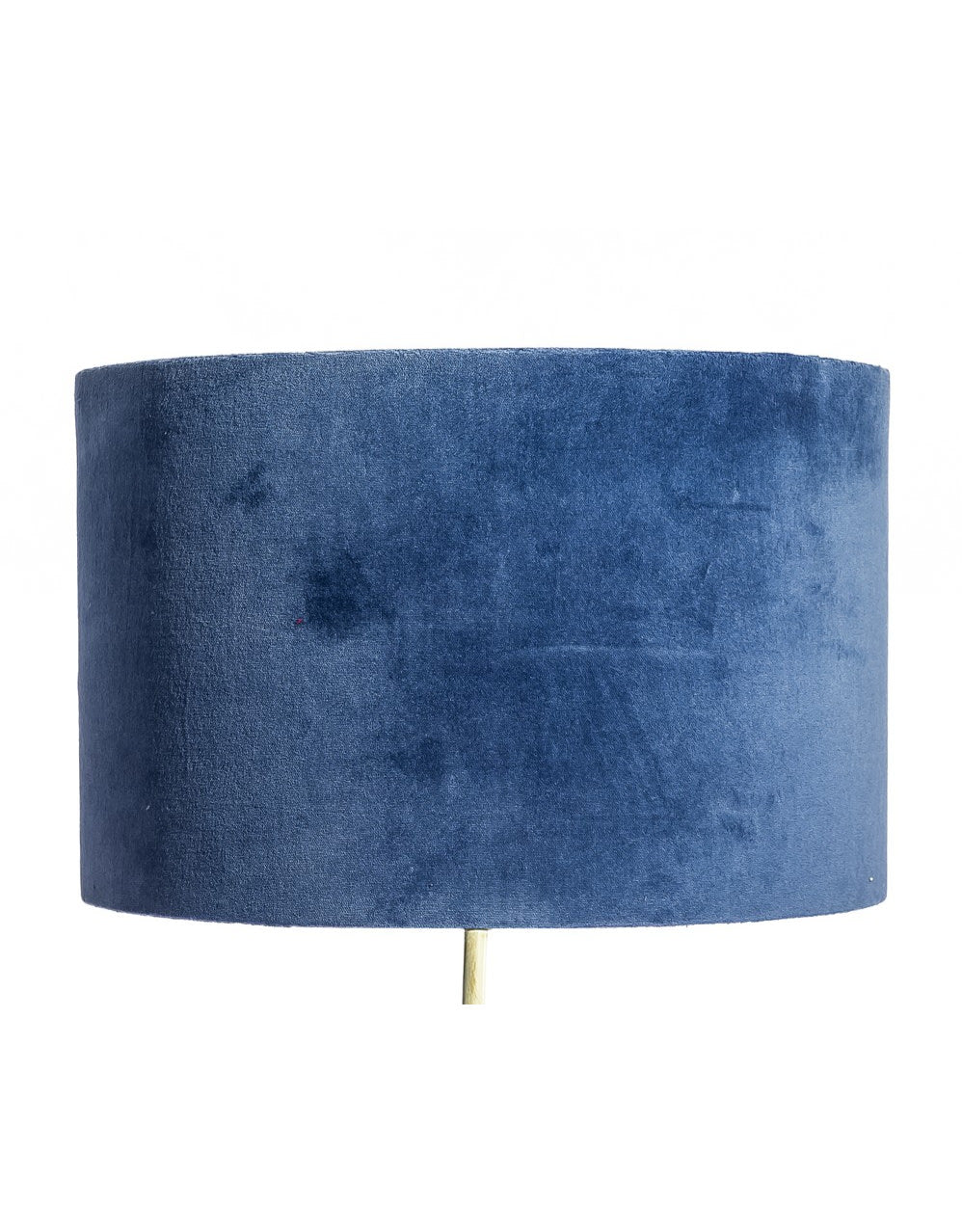 Light Royal Blue 40cm Velvet Cylinder Shade w/ Gold Inner Lining - LNS13