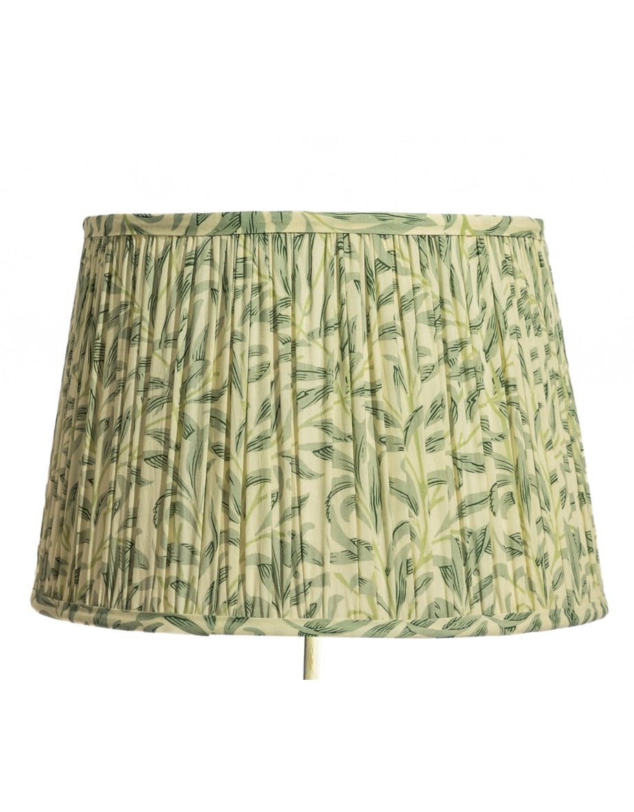 Blue "Willow" Gathered / Pleated 40cm Lampshade - LNS19