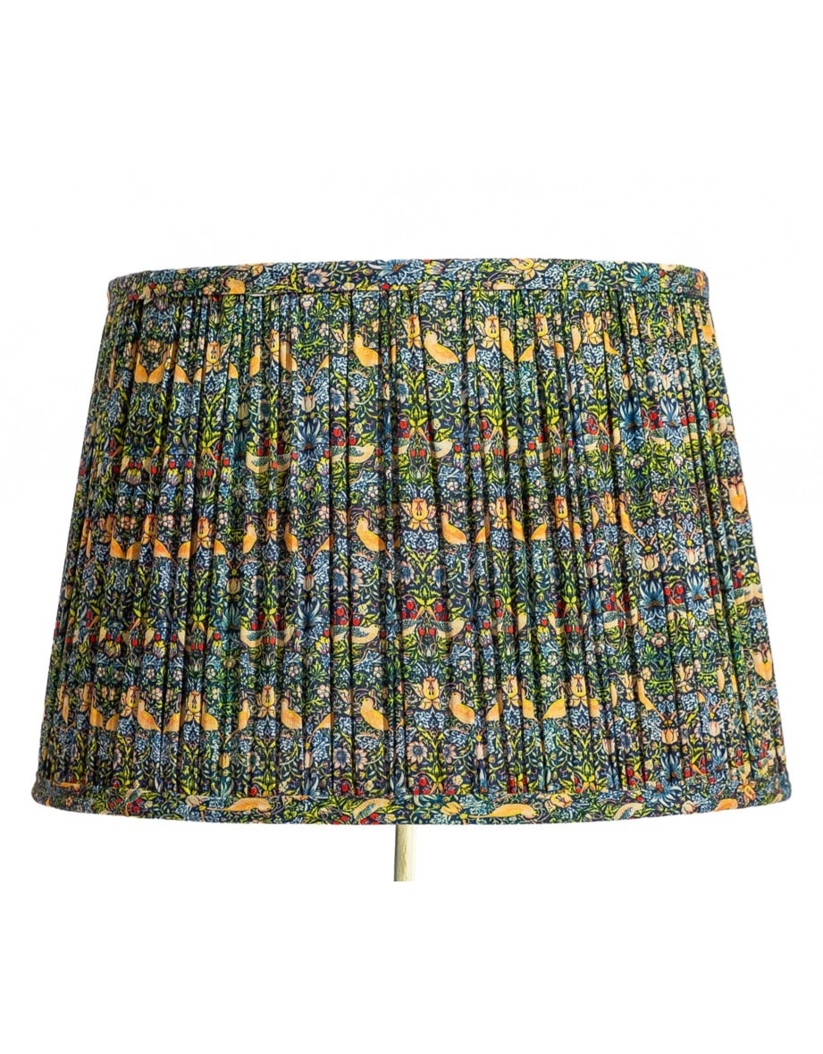 "Strawberry Thief" Gathered / Pleated 40cm Lampshade - LNS21
