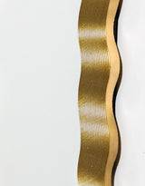 Rectangular Gold "Wave" Wall Mirror - MK221