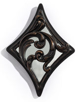 Antique Black "Diamond" Mirrored Wall Ornament - MK225