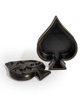 Antique Black "Spade" Storage / Trinket Box - MK226