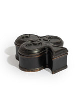 Antique Black "Club" Storage / Trinket Box - MK228