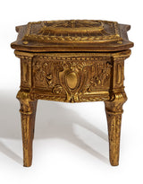 Antique Gold Ornate Dresser Storage / Trinket Box - MK230