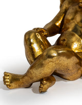 Antique Gold Winged Cherub Figure - MK232
