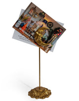 Gold "Moon" Magnetic Card / Photo Holder on Stand - MK235