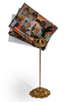 Gold "Crown" Magnetic Card / Photo Holder on Stand - MK236