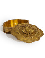 Large Antique Gold "Sacred Heart" Storage / Trinket Box - MK242