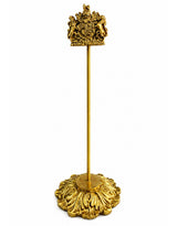 Gold "Coat of Arms" Magnetic Card / Photo Holder on Stand - MK238