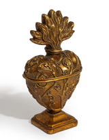 Large Gold Embossed "Sacred Heart" Trinket Box - MK246