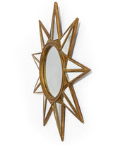 Antique Gold "Mirrored Star" Wall Mirror - MK248