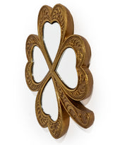 Antiqued Mirrored "4 Leaf Clover" Wall Decor - MK249