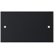 Selectric 5M Matt Black 2 Gang Blank Plate