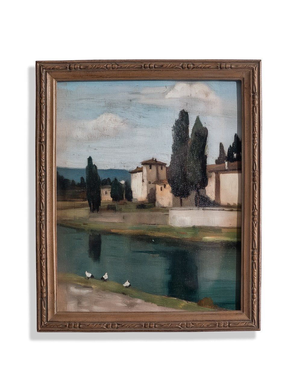 Wood Framed "European Vista" Art Print - MK251