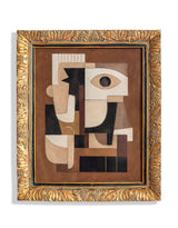 Gold Ornate Framed "Abstract Forms" Art Print - MK252
