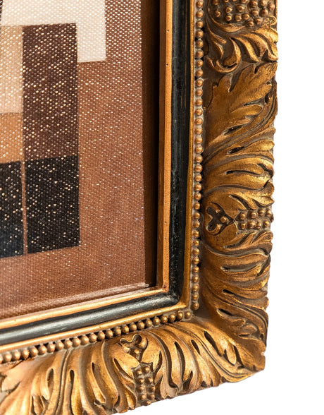Gold Ornate Framed "Abstract Forms" Art Print - MK252