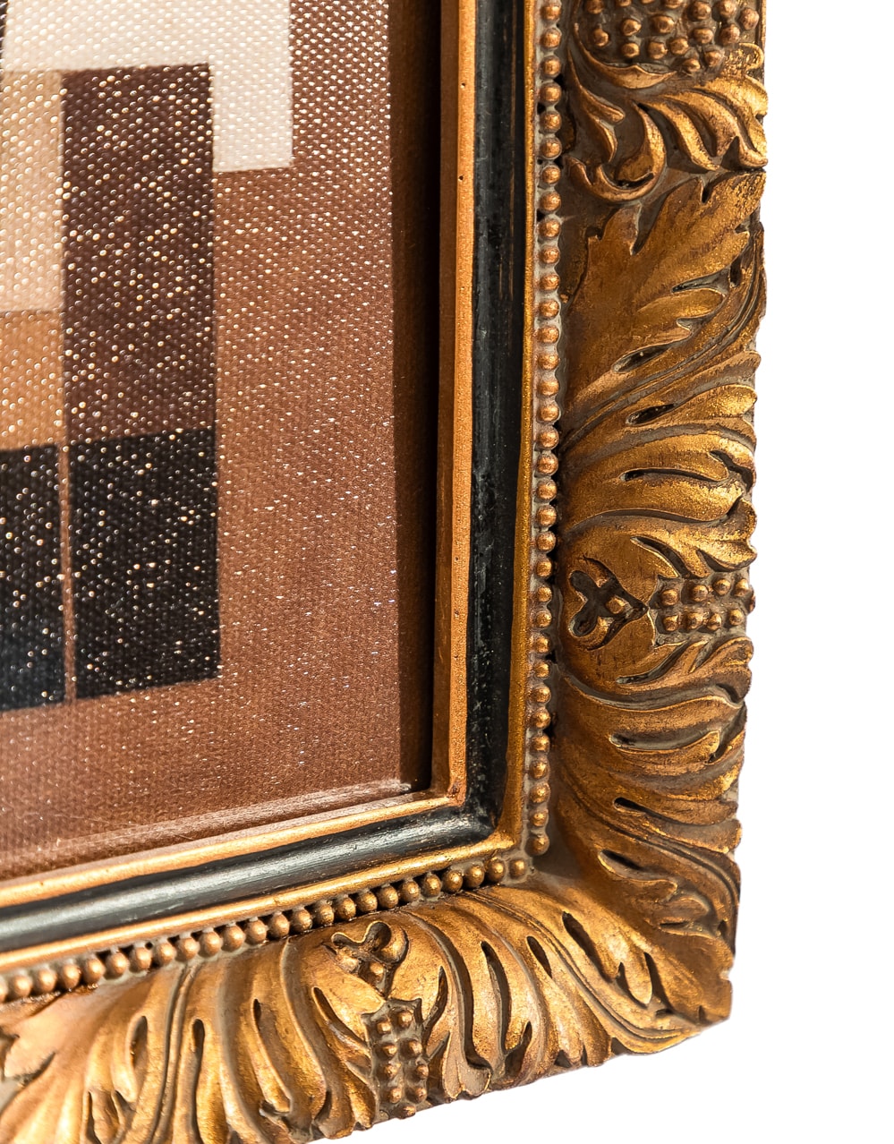 Gold Ornate Framed "Abstract Forms" Art Print - MK252
