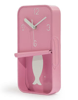 Pink Metal Sardine Tin Pendulum Wall Clock - HKL99