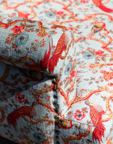 Oriental Patterned "Floral Birds" Occasional Armchair - IPC11