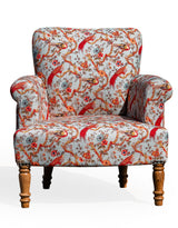 Oriental Patterned "Floral Birds" Occasional Armchair - IPC11