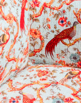 Oriental Patterned "Floral Birds" Occasional Armchair - IPC11