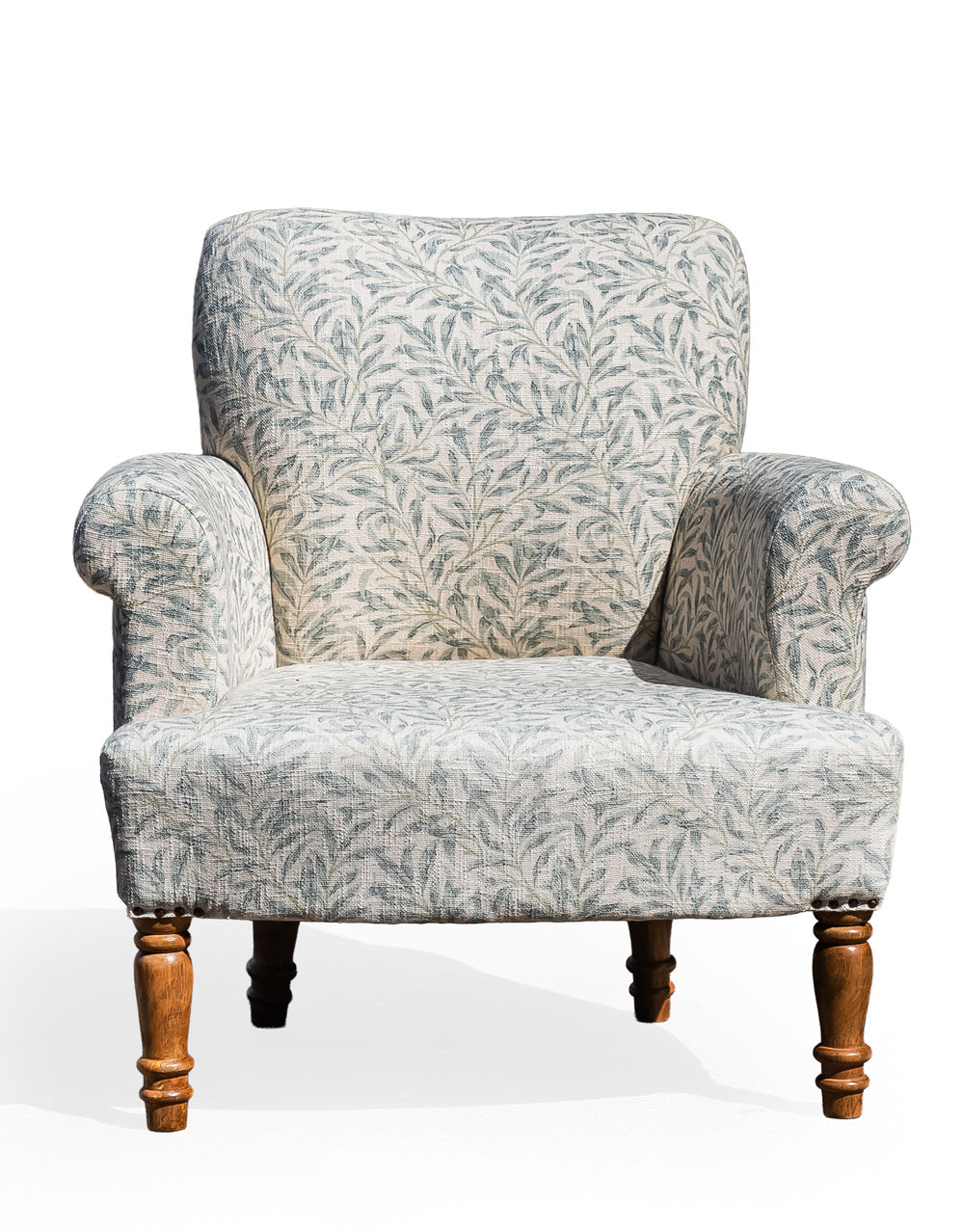 Blue "Willow Boughs" William Morris Patterned Occasional Armchair - IPC13