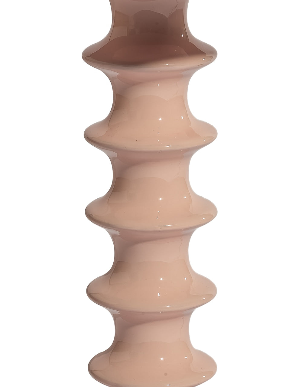 Pale Pink Large Ribbed Table Lamp - RTL16