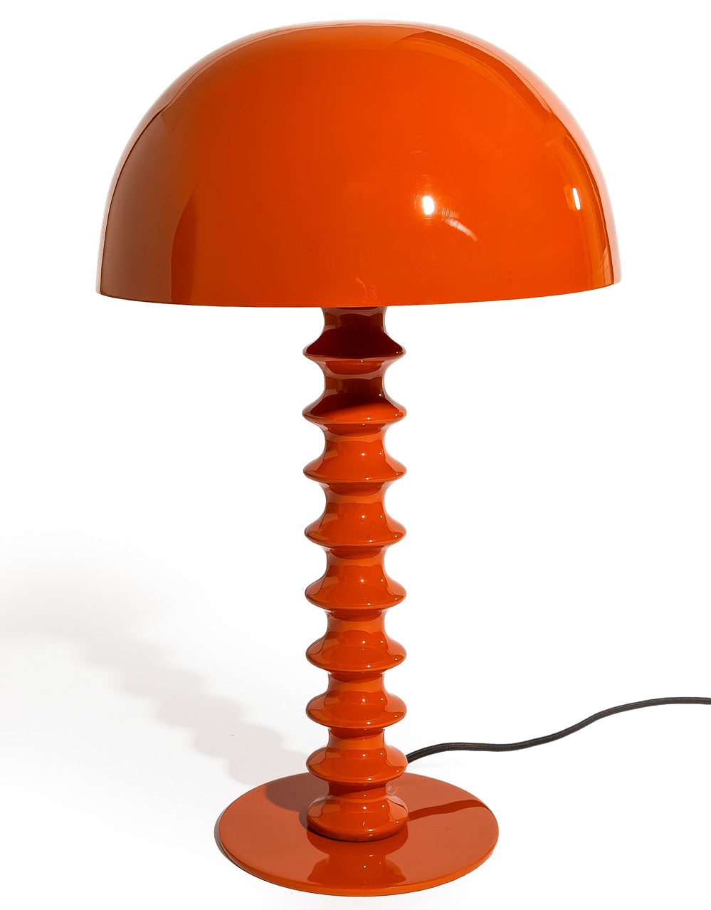 Orange Large Ribbed Table Lamp - RTL17