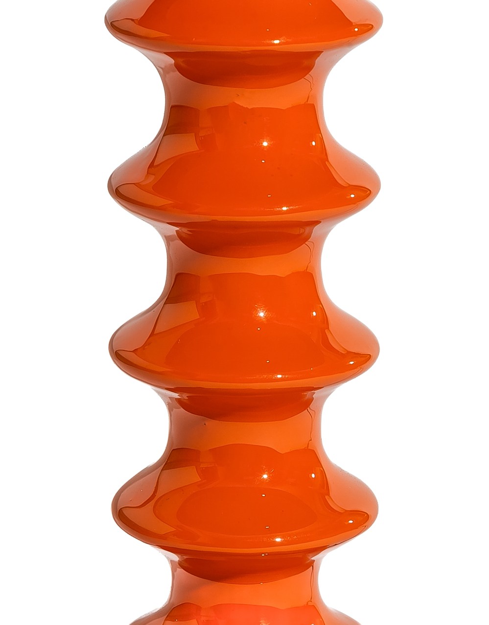 Orange Large Ribbed Table Lamp - RTL17