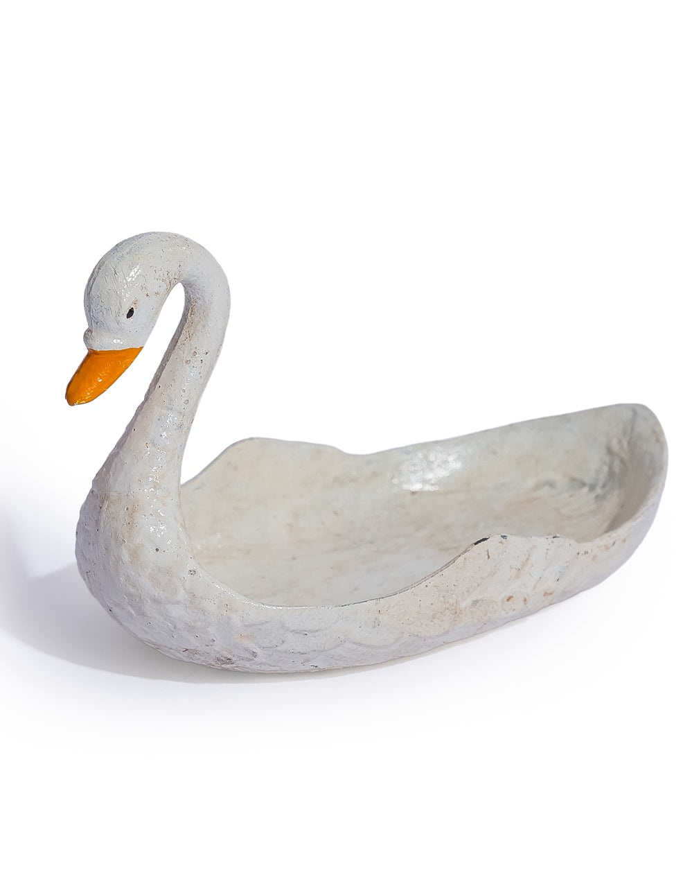 Cast Iron White Swan Coin Dish - STM107